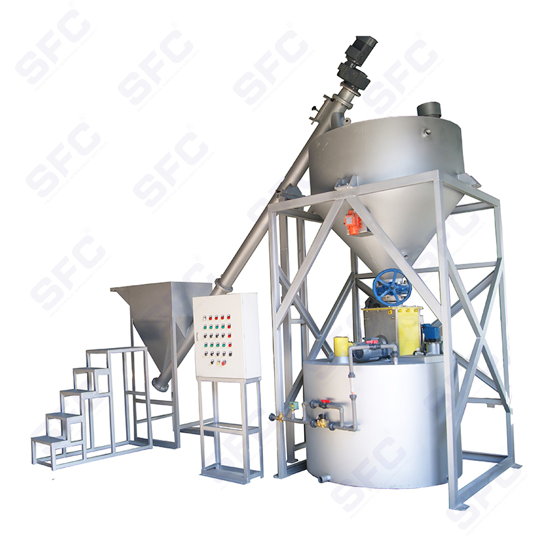 Lime (activated carbon) solution preparation system